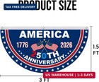 Usa 250th Anniversary Flag Bunting  2 Pcs 1 5 X 3 Ft 1776-2026 250 Year American