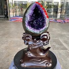 9 54lb Large Natural Amethyst Geode Quartz Cluster Crystal Egg Specimen Healing