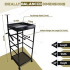 Police Gear Stand  With Helmet Hanger   3 Hooks For Police Uniform Holder