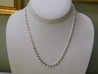 Sterling Silver Cuban Curb Link Chain Necklace 18  925 Italy 4mm