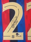 Raphinha Signed Jersey Framed W  Beckett Bas Coa Fc Barcelona Blue Auto Display