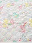 Vintage Care Bears Crib Quilted Comforter Blanket Pastel Music Rainbow 43   x34    