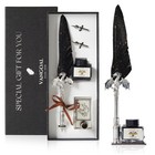 Vintage Dragon Feather Dip Pen   Ink Set - Calligraphy Gift For Writing   Art