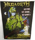 Megadeth Back Patch - So Far So Good So What - Vintage But New  - 1988 Original