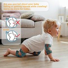 2 Pairs Baby Knee Pads For Crawling Adjustable Knee Pads Toddler Crawler Knee   