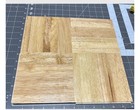 Solid Parquet Hardwood Tile Flooring  10 Tiles package  Classic New 