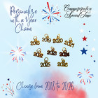 Usa Patriotic Brass Ornament Travel Souvenir 50 States  Personalize W Year Charm