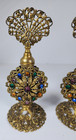 Jeweled Ornate Filigree Colorful Perfume Bottles