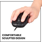 Usb 2 0 Optical Wired Scroll Wheel Mouse  Pc Laptop Notebook Desktop Black Lot