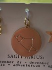 Vintage Horoscope Astrological Star Constellation Zodiac Sign Charms Sagittarius