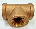 3 4  Cast Brass Tee  Female Npt Thread Ends  Pipe Fitting