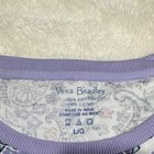 Nwt Vera Bradley Ribbed Pajama Shirt Purple Maddalena Paisley Soft