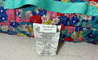 Nwt  Vera Bradley Far Out Floral Quilted Travel Picnic Blanket