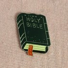 Vintage Holy Bible Religious Christian Book Enamel Hat Lapel Pin