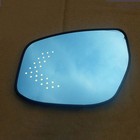 Rearview Mirror Blue Glasses Led Turn Signal With Heating For Nissan Livina
