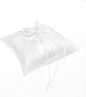Satin Bridal Wedding Ring Bearer Pillow Cushion Bearer With Ribbons Ring Holder 
