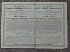 1885 Russia - South West Railway Co  -  4  Bond For 125 Roubles