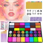 Face Painting Kit For Kids  42 Colors Professional Face Paint Makeup Kit Non-tox
