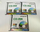 Sale   3 Pcs Polaroid Cd-rw Disc 4x 700mb 80min With Slim Jewel Case-prcdrwd003j