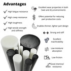 Buyplastic White Delrin Acetal Copolymer Rod 1 4  Diameter X 3 Ft Nominal Length