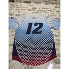 Success Brands Corpus Christi Hooks Baseball Jersey Blue Scale Mens Medium