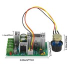 Dc Motor Controller Assembly 12v 24v 36v 48v High Power Drive Module Adjustab   