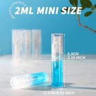 60pcs 2ml Clear Mini Spray Bottles - Empty Fine Mist Containers