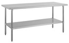 Kratos Commercial Worktable  All-stainless Steel Kitchen Prep Table With