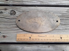 Antique Vintage Style Brass Ford Plaque Rat Rod Tool Box Sign