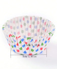100pcs Assorted Color Grease-proof Cupcake Liners- Disposable Muffin Baking Cups