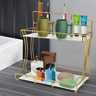 Bathroom Organizer Countertop With Toothbrush Holders  2 Tier Bathroom Vanity