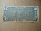 1864 Series Feb 17th Csa Osolete Confederate Civil War  10 Note B Block Vg To Vf