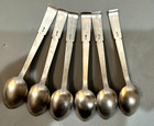 6 Vintage Russian 875 Silver Gilded  Spoon Set 149gr