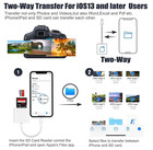 Apple Mfi Certified Lightning To Sd Card Camera Reader For Iphone Ipad  Memory