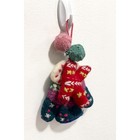 Anthropologie - 2023 Apres Ski  Monogram K   Christmas Ornament  