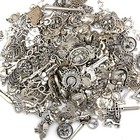 100g Vintage Diy Jewelry Craft Findings  Antique Tibetan Silver Charms Pendants
