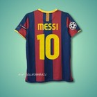 Messi  10 Fc Barcelona Final Champions League 2010-2011 Short Sleeve Jersey