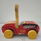 1950 s Mickey Mouse Puddle Jumper Fisher Price Wooden Pull Toy Disney