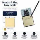 Caroline s Treasures Black Pomeranian Watercolor Sticky Note Holder