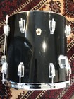 Vintage Ludwig 14 X 14    Floor Tom Black Cortex  724841 July 9 1969