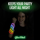 100 Ultra Bright Glow Sticks Bracelets And Necklaces - Premium Glow In The Dark 