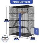 41 x28 x55  Cat Cage 4 Tier Rabbit Hutch Ferret Cage Metal W  Free Hammock
