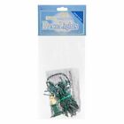 20ct Count Teeny Tiny Rice Light Set String Green Wire Cord Primitive Craft Farm