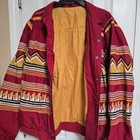 Rare 1970s 1980s Seminole Native American Patchwork Souvenir Fsu  Red Ric Patina