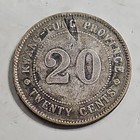 1890 Kwang-tung Province China 20 Cents Silver  800 Km 153 Coin