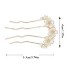 Peals U-shaped Hair Fork Clip For Women Hair Pin Combs Messy Bun Hairpins Clip  