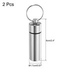 2 Pcs Metal Toothpick Holder Reusable Toothpick Case Toothpick Container Silver