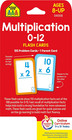 School Zone - Multiplication 0-12 Flash Cards - Ages 8   3rd Grade  4th Grade  E