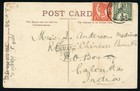 Australia 1908 Qv Picture Postcard Treasury Buildings Brisbane To Calcutta India