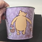 Vtg Disney Pooh The Pooh Metal Easter Basket pail decor Piglet Charpente 4 5  